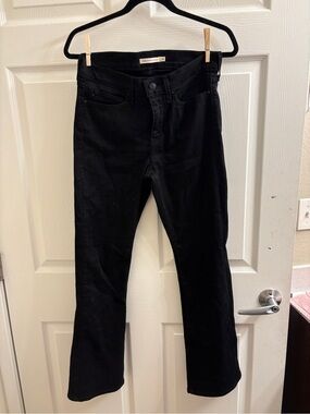Black Women's Straight-Leg Jeans